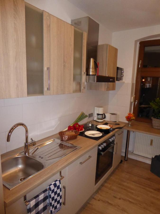 Weiss-Ferienwohnung Quedlinburg Esterno foto